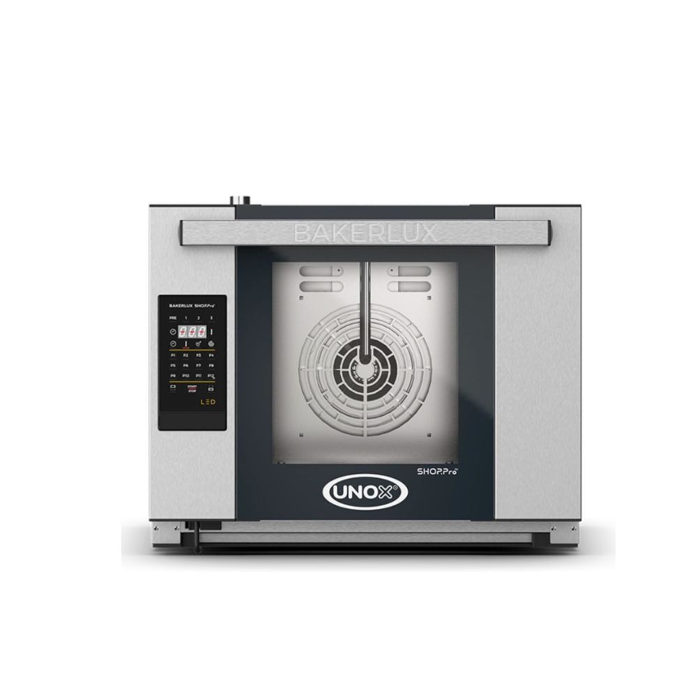 BAKERLUX SHOP.PRO™ OVENS ARIANNA CIERRE MANUAL LED (4 BANDEJAS) UNOX